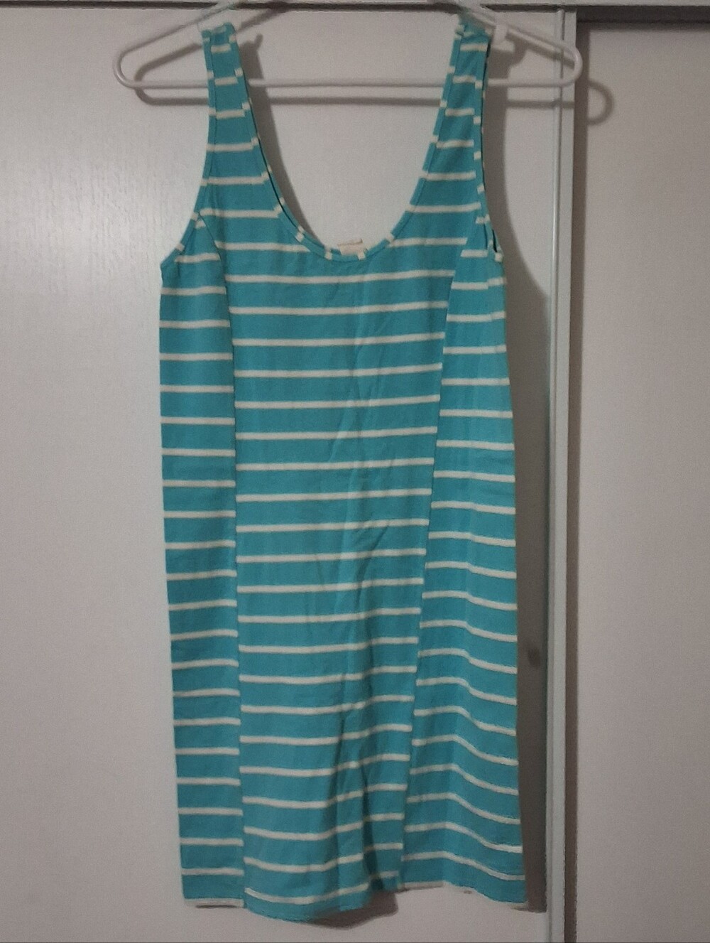 Roxy Blue Striped Sleeveless Dress Size L